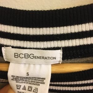 BCBG eneration mesh sleeve sweater